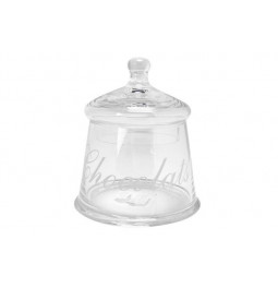 Bocal Chocolat, glass,  H14x12cm 04 l