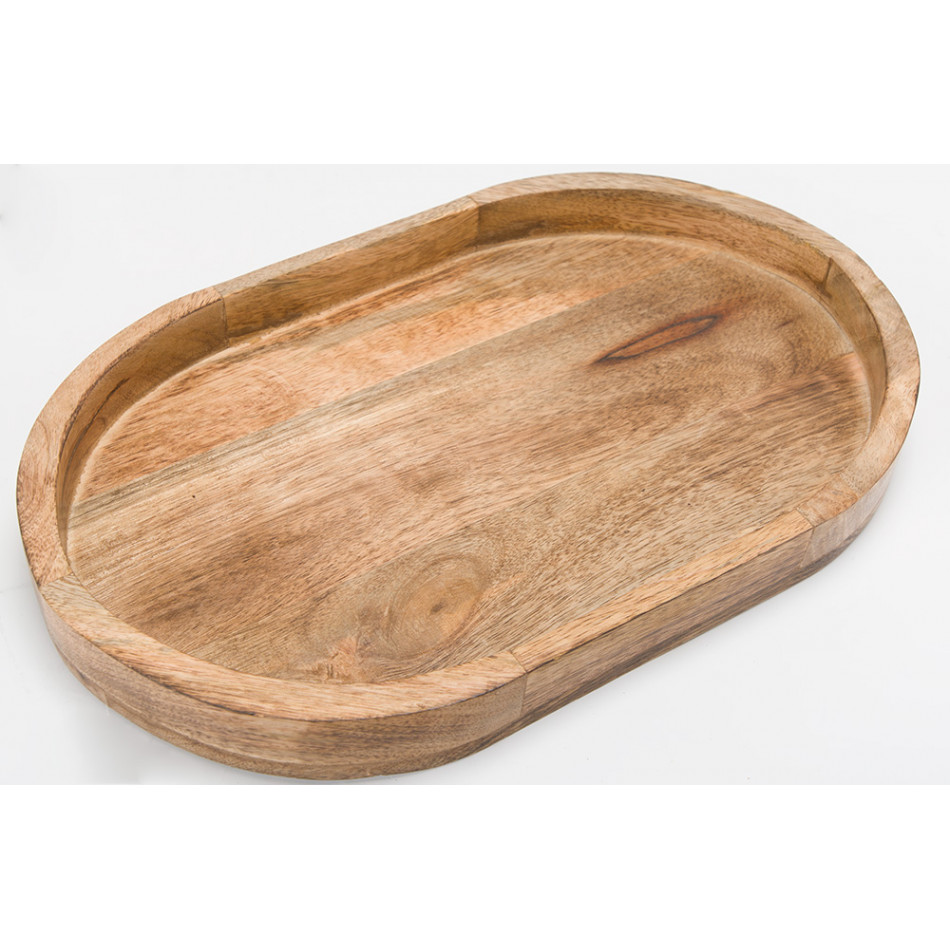 Tray Ovolio L, mango wood, 35.5x23cm