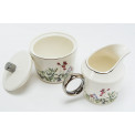 Sugar and milk jars  Elfique, porcelain,9.5x10cm,13.5x10
