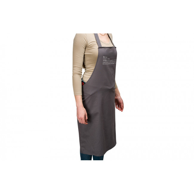 Apron Cotton, anthracite, 70x85cm