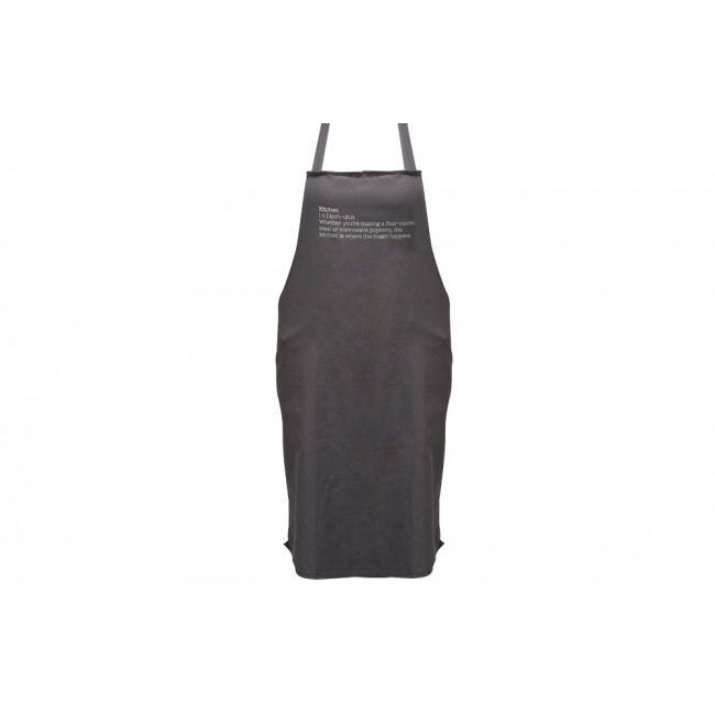 Apron Cotton, anthracite, 70x85cm