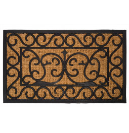 Doormat rubber cocos L, 44.5x74.5x1.1cm