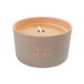 Outdoor candle You are the best,  9x9x5cm