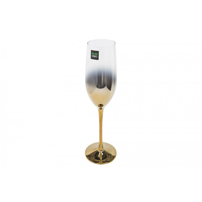 Champagne glass Metallic, copper, H25, D5-5.5 cm, 250ml