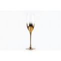 Champagne glass Metallic, copper, H25, D5-5.5 cm, 250ml