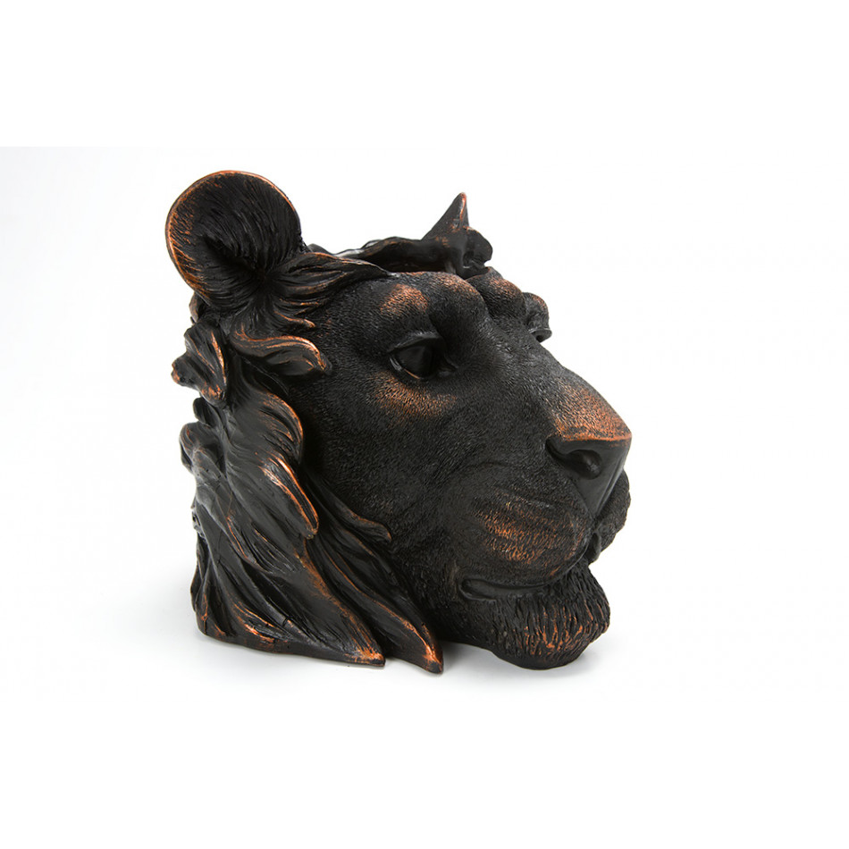 Decorative flower pot Lion, 22.5x20.5x20.5cm