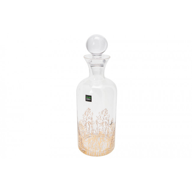 Decanter Sola gold, H24.5xD9.5cm, 1000ml