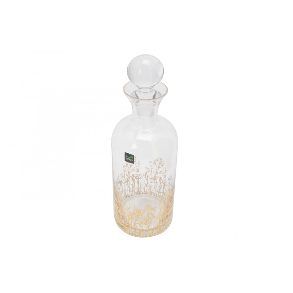 Decanter Sola gold, H24.5xD9.5cm, 1000ml