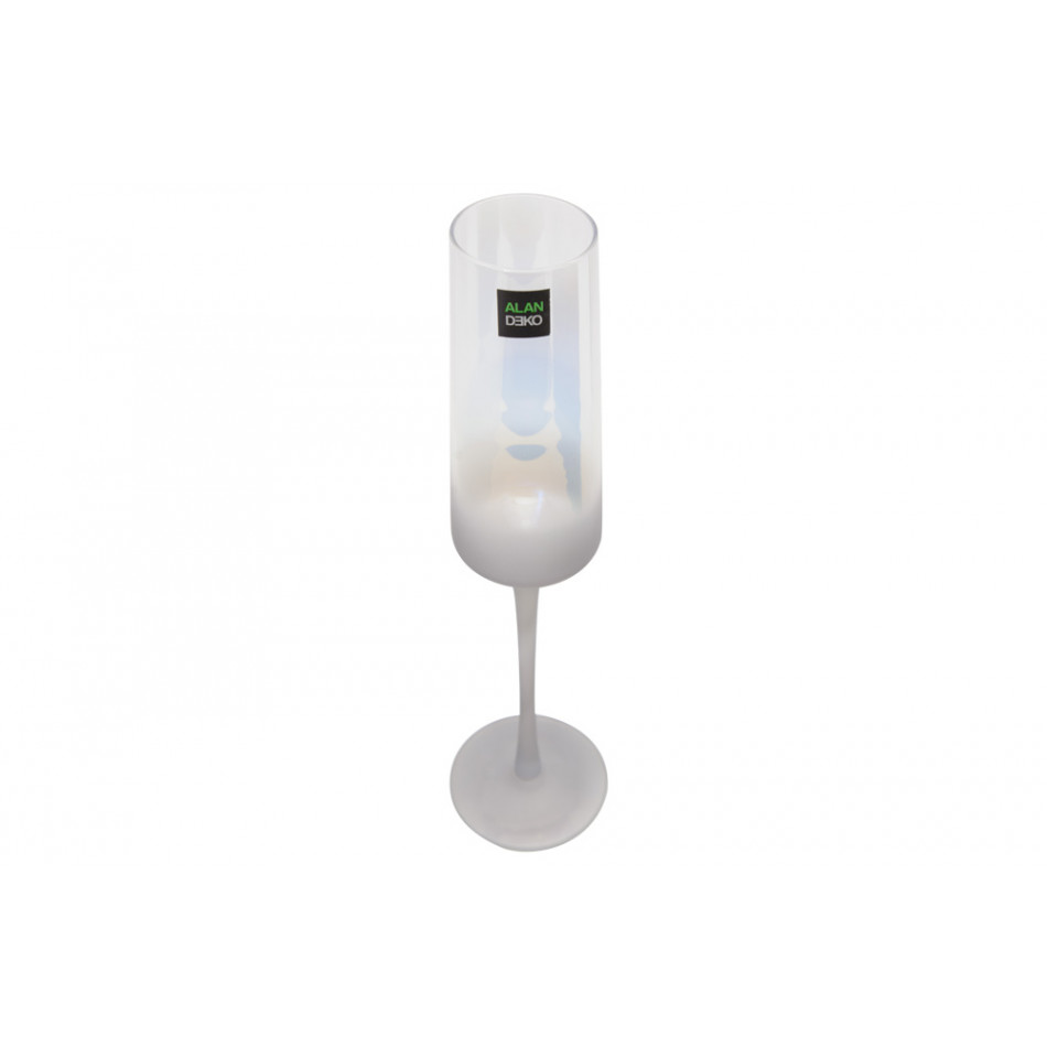 Champagne glass Simona grey, H26.5, D7.0cm, 220ml