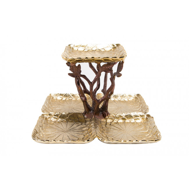 Decorative bowl Barroca, gold, 30x30x17cm