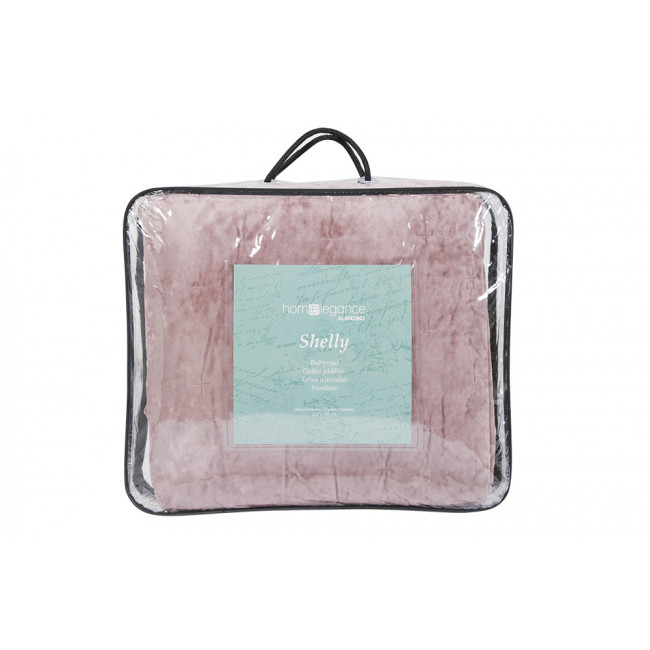Bed cover Shelly 33, mauve velvet, 220x240cm
