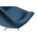 Armchair Dalton, blue, 104x74x86cm, seat h 45cm