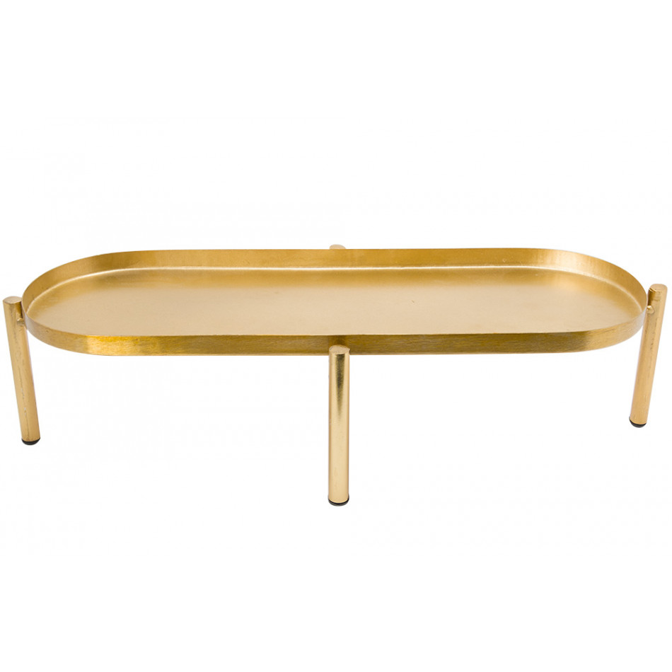 Tray 7591C, matt brass plating/shinny brass plat.with enamel
