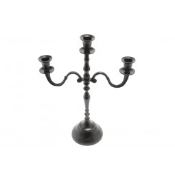 Candle holder Verena 3, black colour, 39x29cm