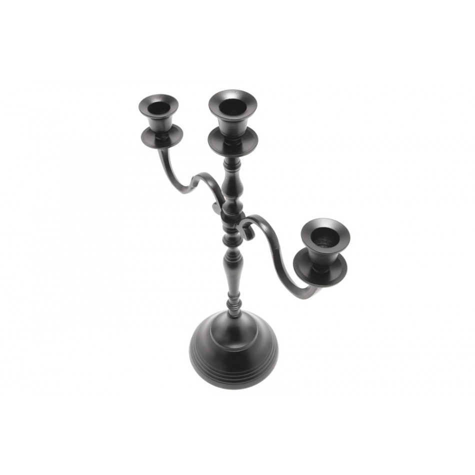 Candle holder Verena 3, black colour, 39x29cm
