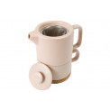 Teapot with cup, pink 400ml