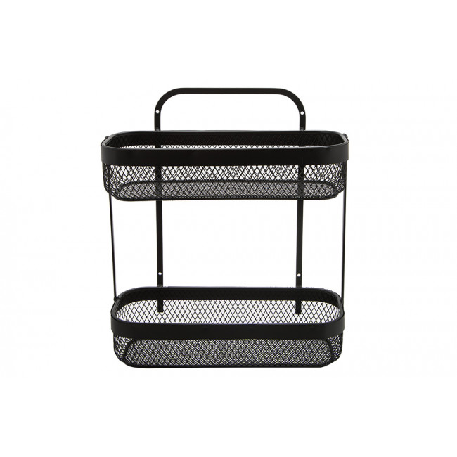 Metal shelf 2-storey Mayaj, H34.5x30.5x12cm