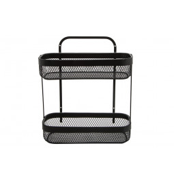 Metal shelf 2-storey Mayaj, H34.5x30.5x12cm