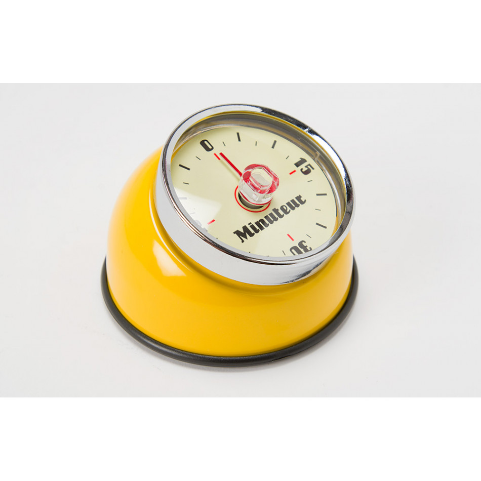 Timer Retro magnet, yellow, D8XH5.5cm