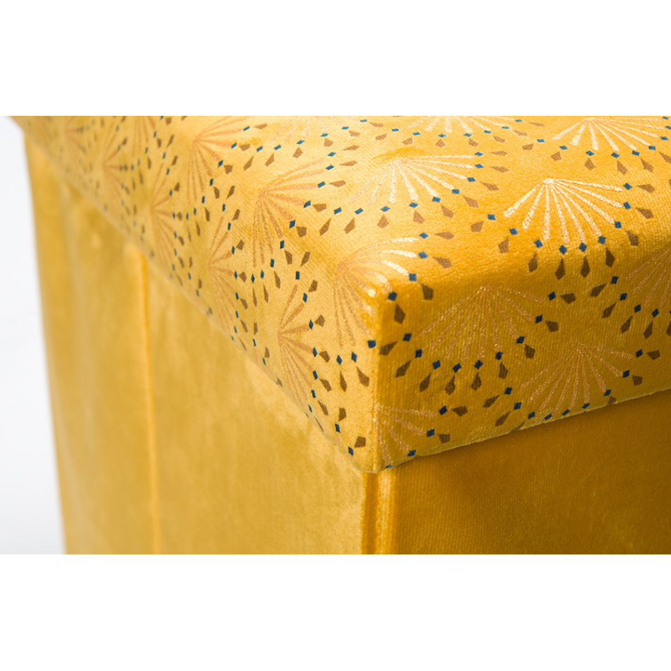 Box Liam, yellow, 76x38x38cm