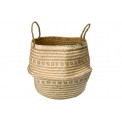 Basket, white, D34 x H31cm