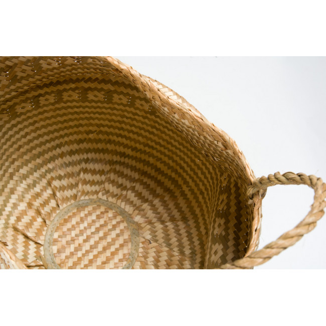 Basket, white, D34 x H31cm