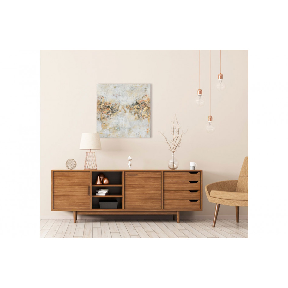 Picture Gold dust terracotta, 60x60cm 