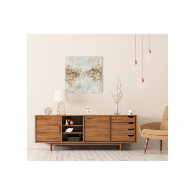 Picture Gold dust terracotta, 60x60cm 