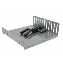 Napkin holder Nap, silver/black, 7.5x20.5x20cm, met/plastic 
