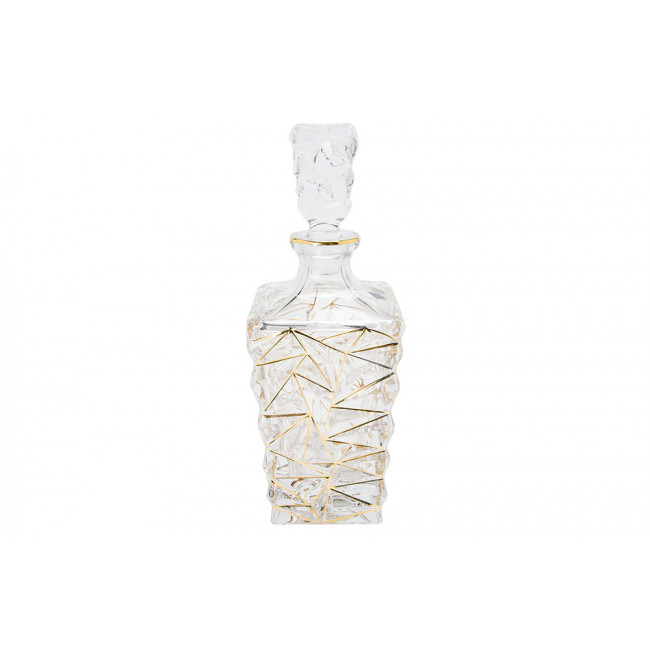 Decanter Glacier Golden, 900 ml, H29xD10cm