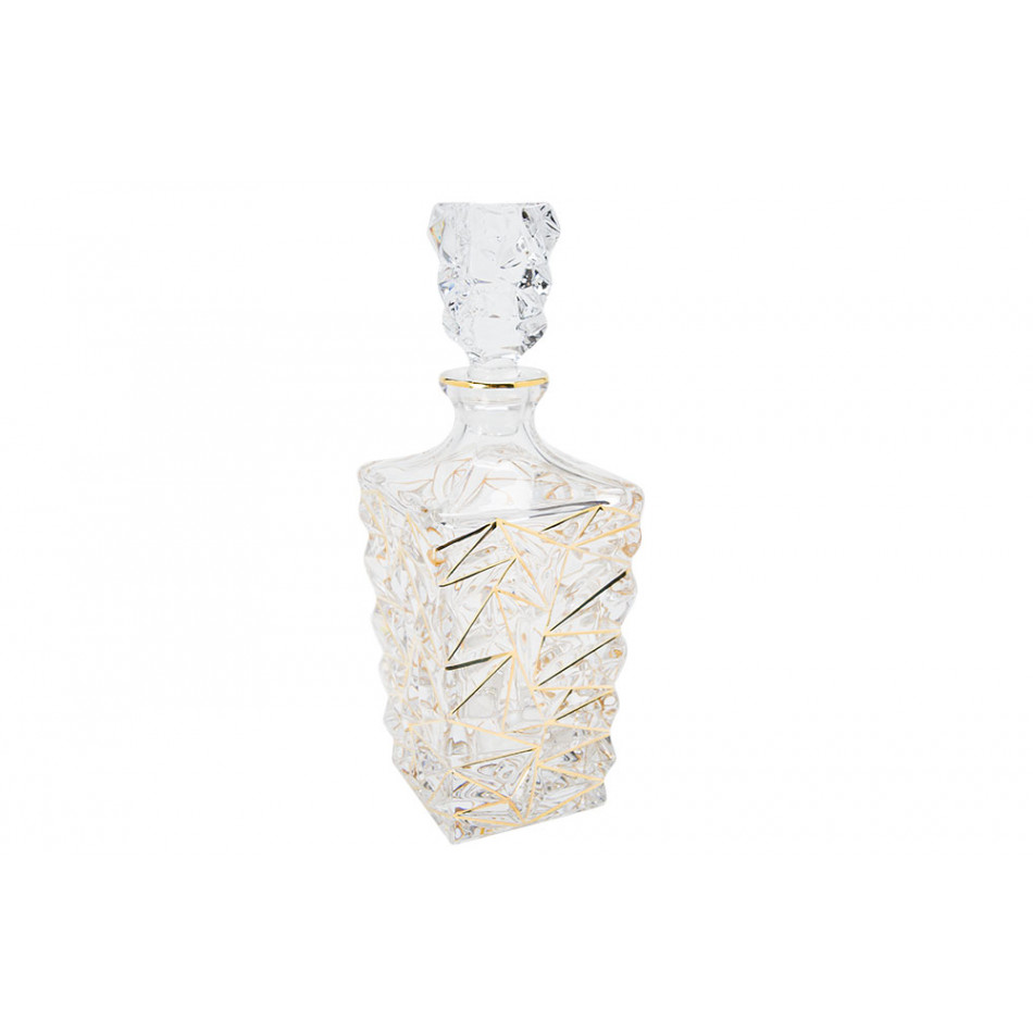 Decanter Glacier Golden, 900 ml, H29xD10cm