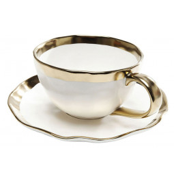 Cup with saucer Bell, H5.6cm, D9.5cm, D14.6cm, 270ml