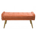 Bench Haldor, orange colour, 100x39x50cm