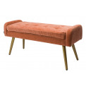 Bench Haldor, orange colour, 100x39x50cm