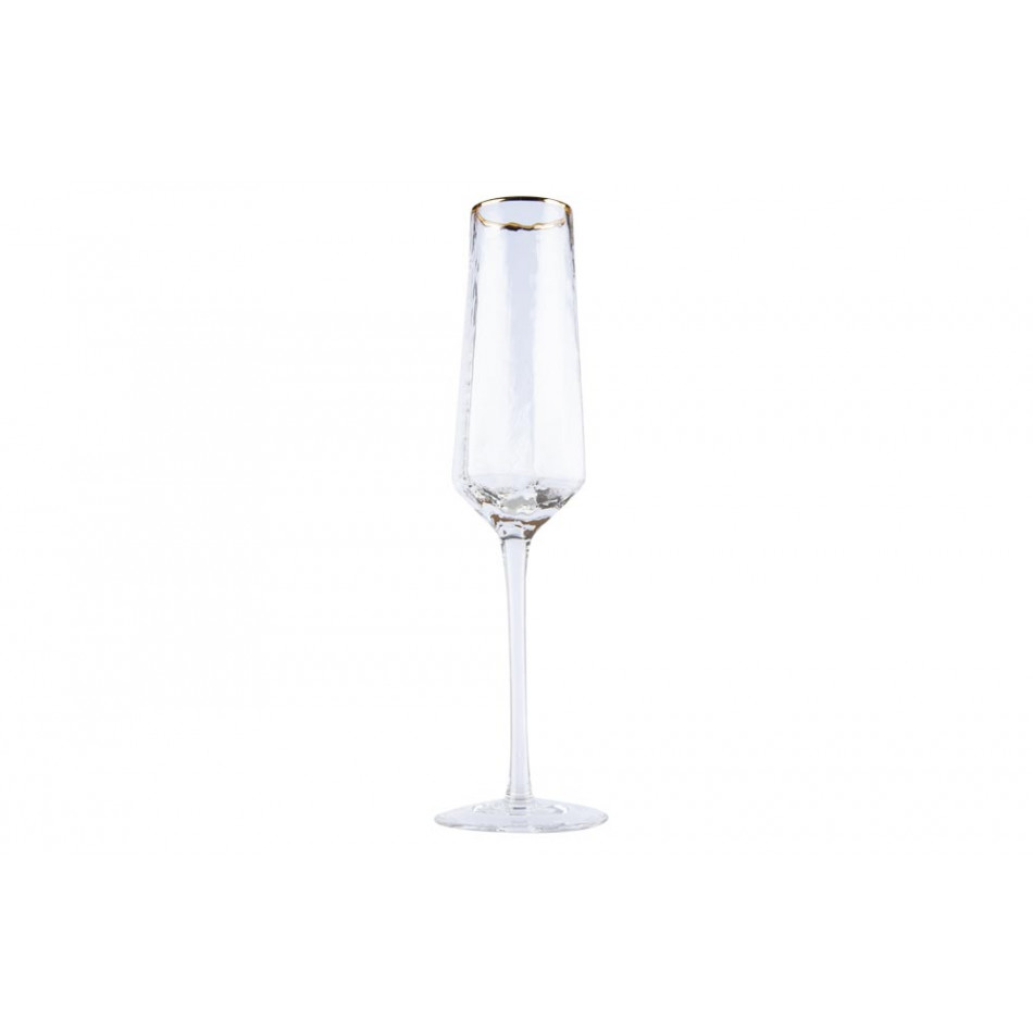 Champagne glass Bomond, gold, H25, D4-6 cm, 200ml