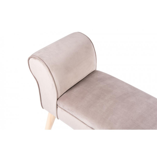 Скамья Nate, серая, 100x30x54см, высота сиденья 39см