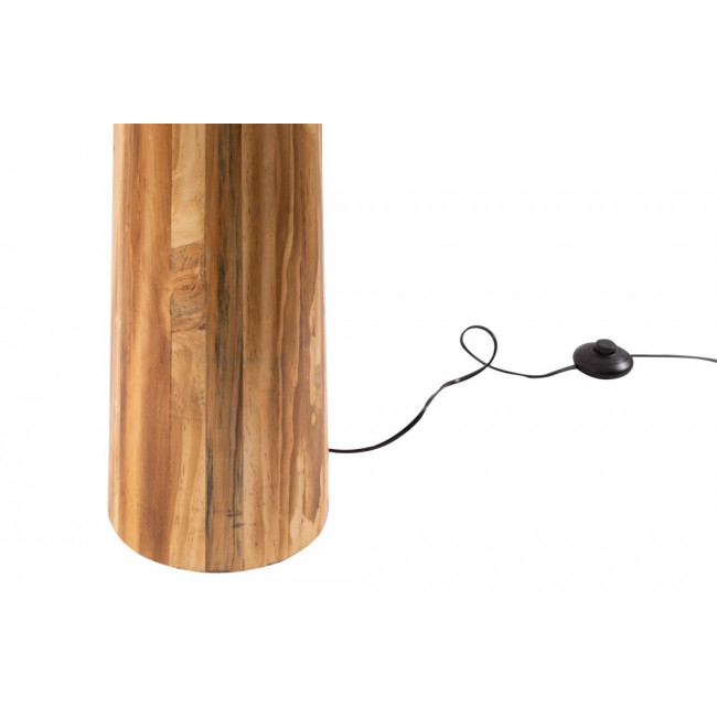Floor lamp Moora with linen shade, E27 40W, H133.5x 20x20cm