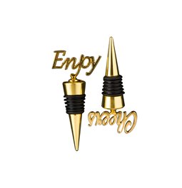 Wine stoppers Enjoy Cheers, set 2, 11.5x2x9.6cm