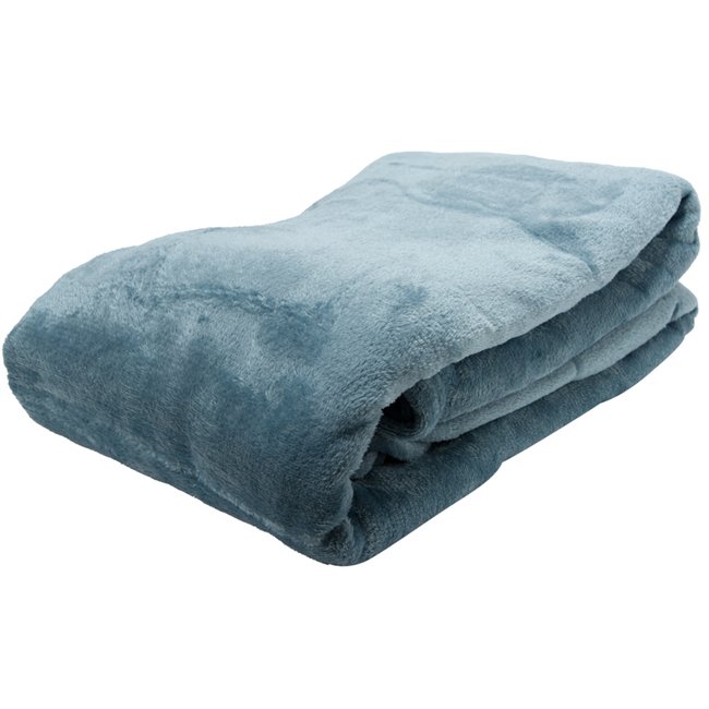 Throw Uni, blue, 180x230cm