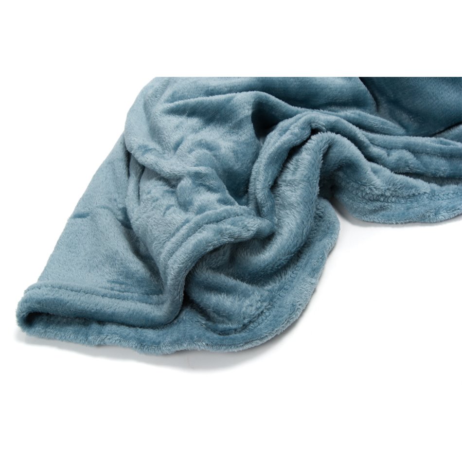 Throw Uni, blue, 180x230cm
