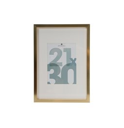 Photo frame Manu, golden, 21x30cm