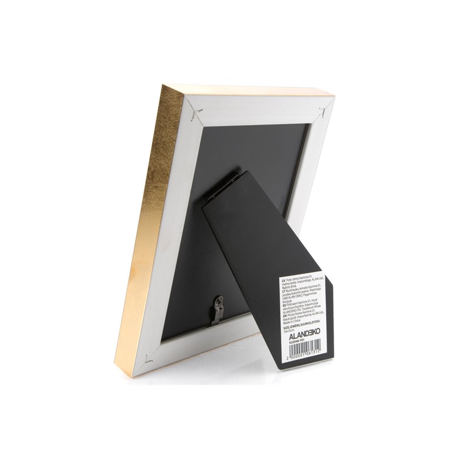 Photo frame Karinne 01, black/gold, 10x15cm
