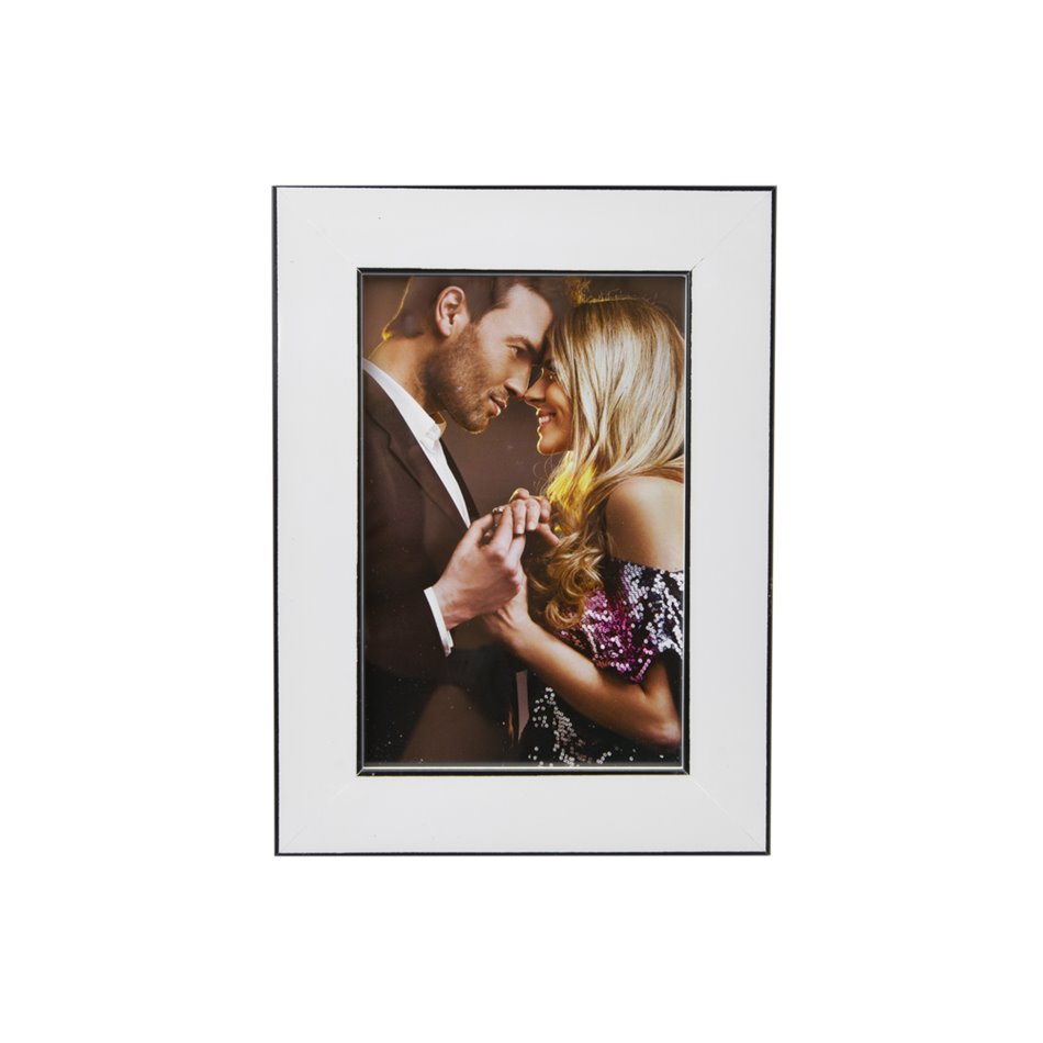 Photo frame Karinne 03, black/white, 10x15cm