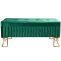 Bench Faro L, green, 110x40x47cm