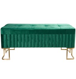 Bench Faro L, green, 110x40x47cm