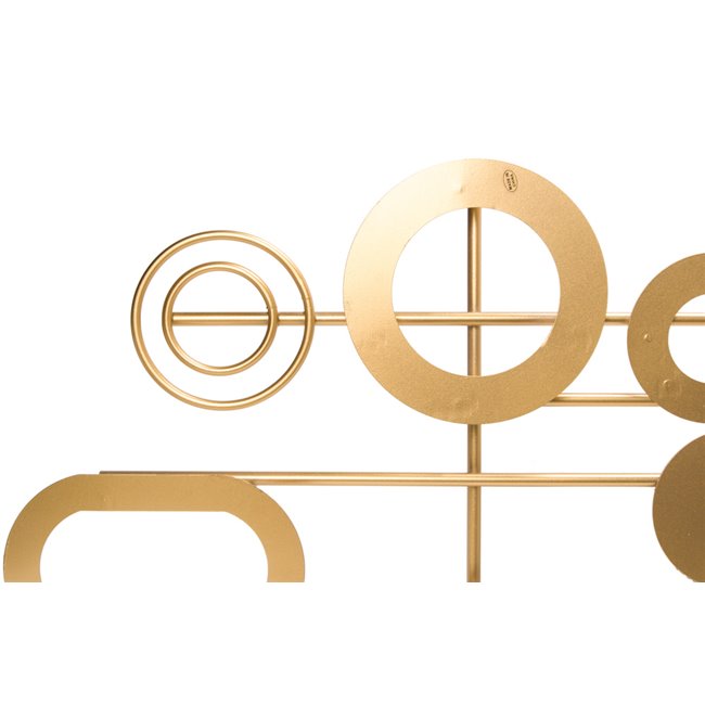 Wall deco Eclipse, golden, 100x7x48cm