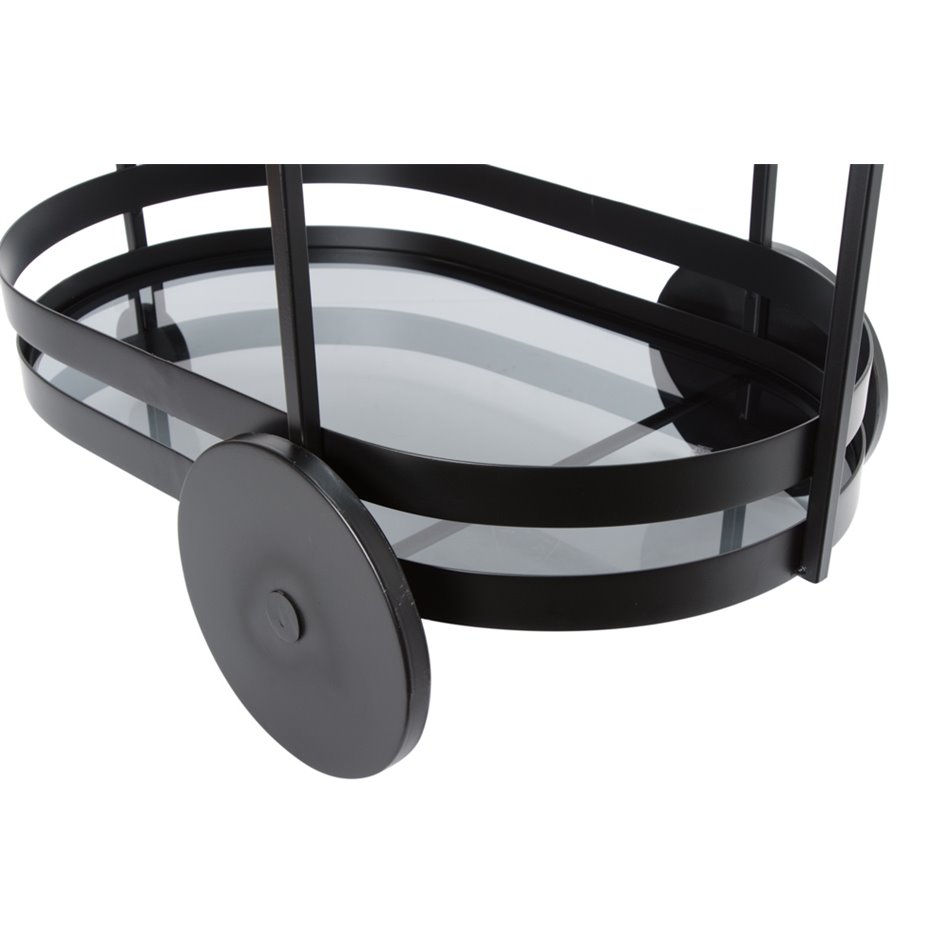 Serving trolley Totler, black, 66.5x45.5x74cm