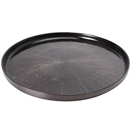 Dinner plate Astra, black, D28cm