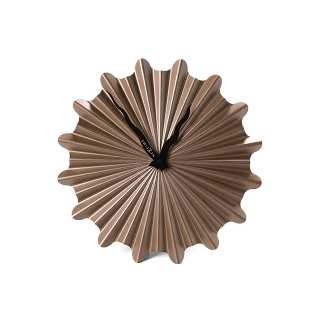 Wall clock Sunny, brown, 40cm