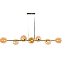 Ceiling lamp Rade amber, L140x35xH50cm, G9x8  LED 5W